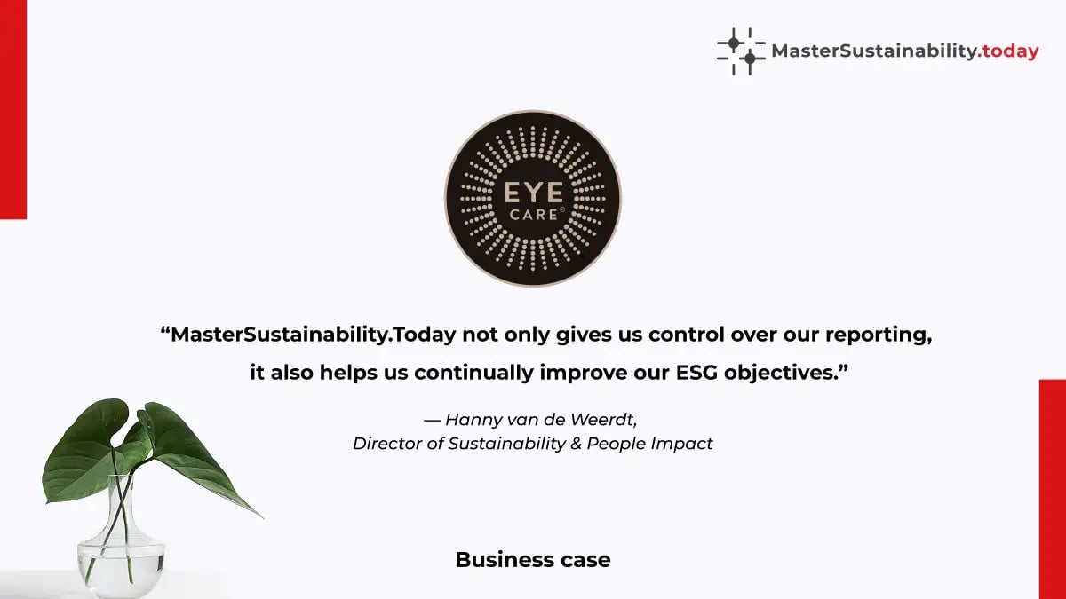 Eyecare MasterSustainabilityToday Quote